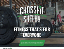 Tablet Screenshot of crossfitshelby.com
